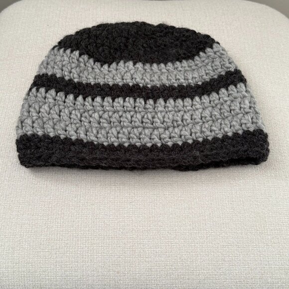 Unisex Chunky Crochet Hat Toque Grays - Picture 3 of 7